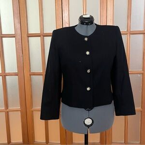 Vintage Worthington Black Wool Blazer